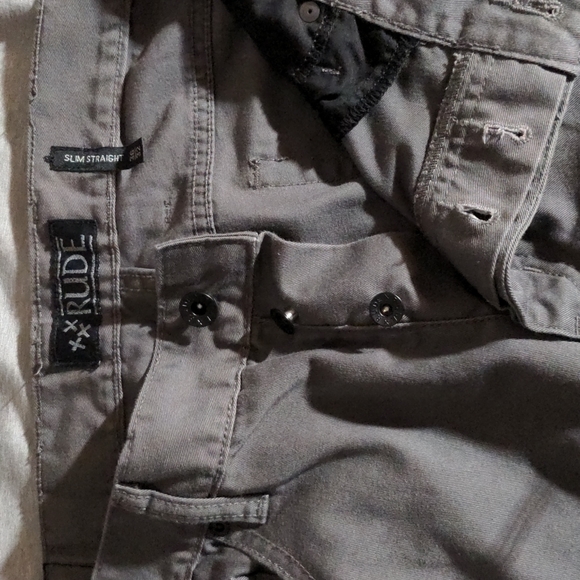 Slim Straight Pants - Picture 2 of 4